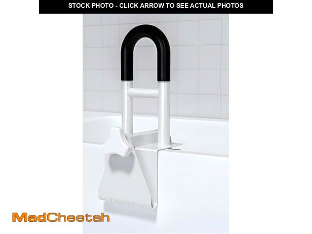 Lot 74-12709704 - Bathtub Safety Rail: Shower Grab Bar Handle for Seniors, Elderly, and Disabled, Fits 3.1 to 6.7 Inch...