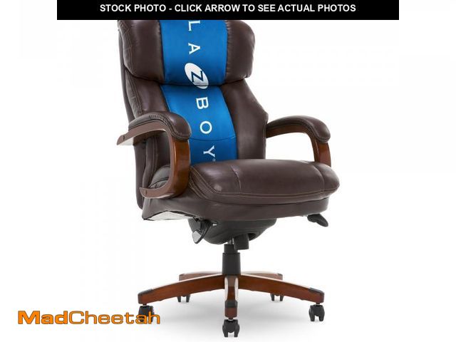 Lot 74-12200701 - La-Z-Boy Fairmont Big and Tall Executive Office Chair with Memory Foam Cushions, High-Back with Soli...