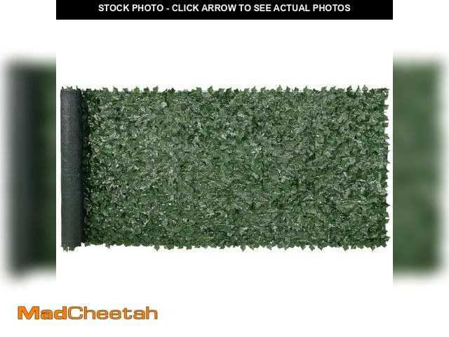 Lot 74-14612834 - VEVOR Ivy Privacy Fence 59 in. x 158 in. Artificial Green Wall Screen Greenery Ivy Fence Faux Hedges...