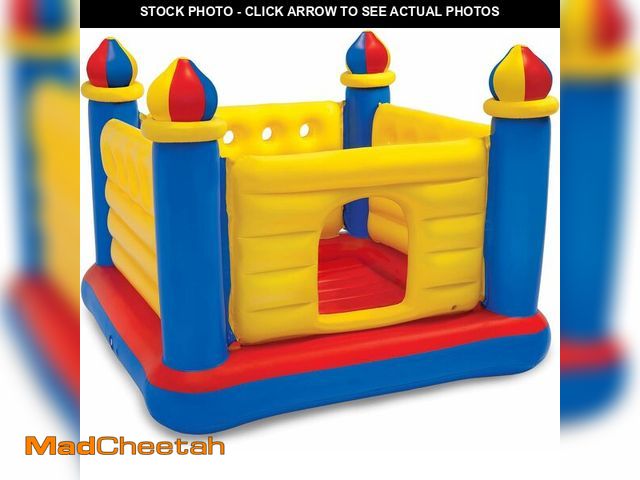 Lot 74-13709845 - Intex Inflatable Colorful Jump-O-Lene Castle Bounce House, for 2 Kids Ages 3-6 - Large Blow-Up Indoo...