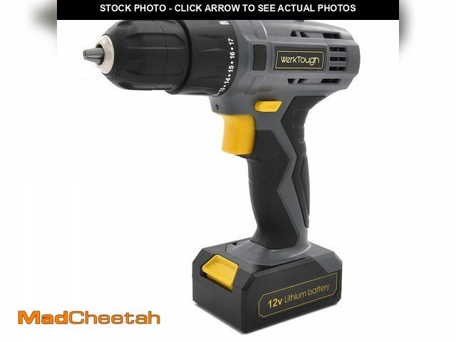 Lot 74-10956485 - 12V Cordless Li-ion Drill Driver Powerful Screwdriver with Cary Case Quick Stop Function Kit (missin...