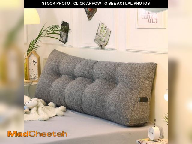 Lot 74-12490651 - YEERSWAG 70.8x19.6x7.8inch King Size Triangular Wedge Pillow Bedside Cushion,Large Upholstered Headb...