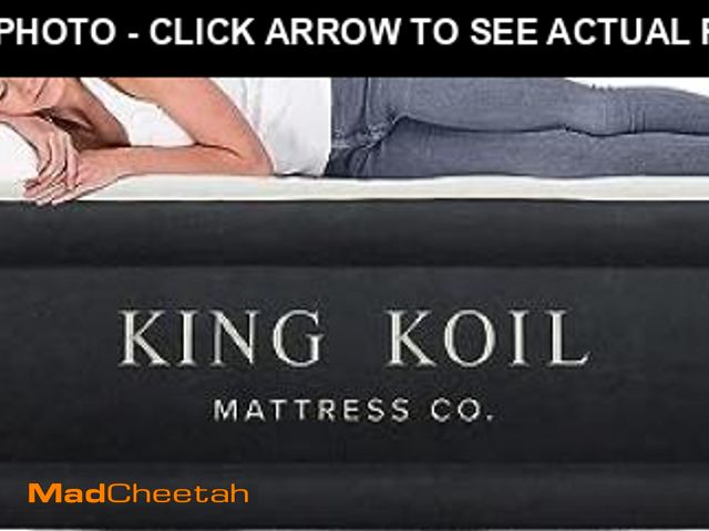 Lot 74-12157664 - King Koil Plush Pillow Top Luxury Twin Air Mattress with Built-in High-Speed Pump for Camping  Home ...
