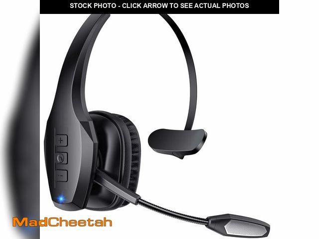 Lot 74-12443493 - Trucker Bluetooth Headset, Wireless Headset with Mic, Bluetooth Headsets with Dual Noise Cancelling ...