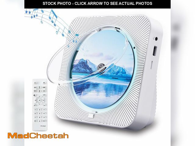 Lot 74-12699296 - CD Player Portable Bluetooth 5.1 Desktop CD Player with HiFi Sound Speakers,Remote Control,Dust Cove...