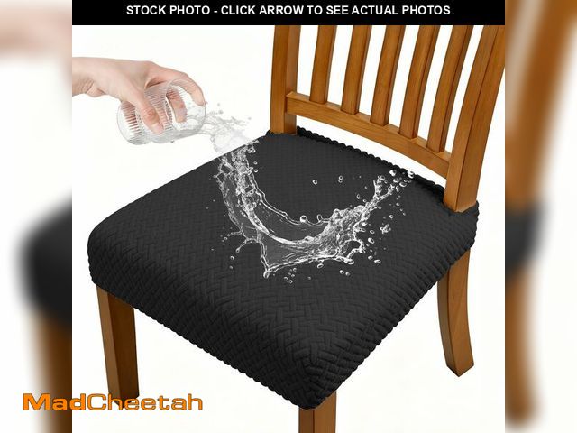 Lot 74-14058582 - Dioxide Waterproof Seat Covers for Dining Room Chairs, Stretch Chair Covers Slipcover Protector Kitc...