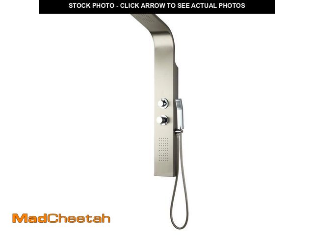 Lot 74-12783439 - *DIRTY/SCRATCHED* Centa 47 in. 1-Jet Shower Panel with Hand Shower in Stainless Steel *DIRTY/SCRATCH...