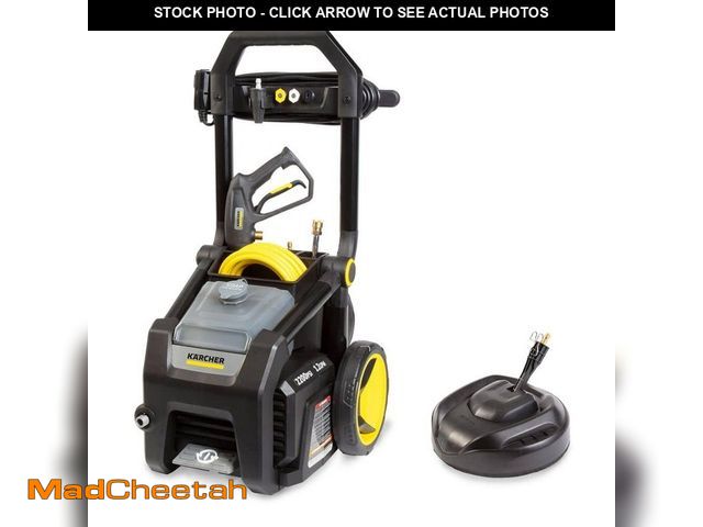 Lot 74-12558015 - (MISSING FLOOR SCRUBBER ATTACHMENT) Karcher 2200 psi 2.07 max. GPM Cold Water K2200PSB Electric Powe...