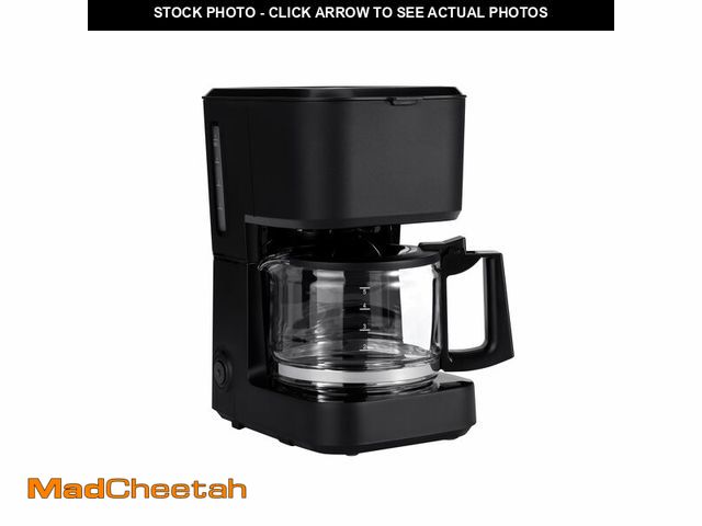 Lot 74-13540570 - Basics 5 Cup Drip Coffee Maker with Glass Coffee Pot (0.8 Qt), Auto Shut-off, Auto Pause, Removable ...