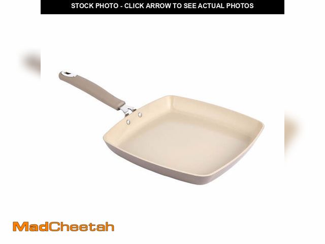 Lot 74-12687973 - Mainstays 11inch Square Griddle Heavy Gauge Ceramic - UNUSED