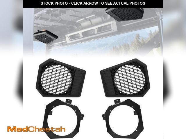 Lot 74-12312973 - SLORIMOD Rear Roof Speaker Pod Enclosure for Polaris Ranger XP 1000/Crew 19-20, Waterproof 6.5" Spea...