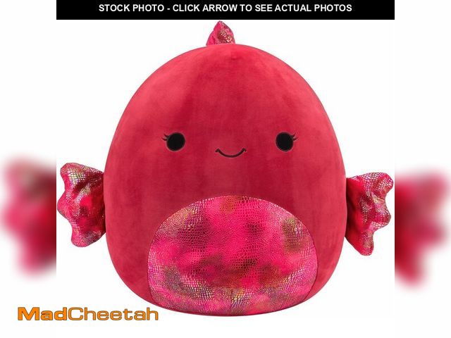 Lot 74-12664664 - (SMALL RIP) Squishmallows Original 20-Inch Barella Raspberry Betta Fish with Shiny Textured Fins - O...