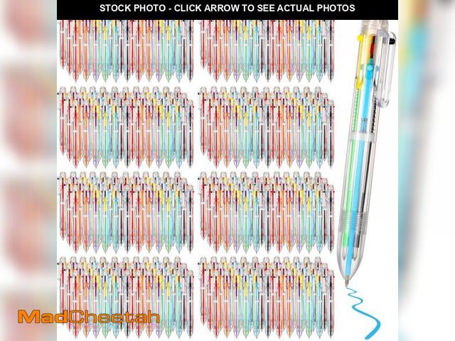 Lot 74-12115534 - Handepo 150 Pcs 6 in 1 Multicolor Pen Bulk 0.5 mm 6 Colors Retractable Colorful Ink Rainbow Pen for ...