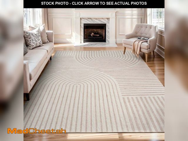 Lot 74-14286351 - VUNATE 8'x10' Area Rugs for Living Room Jacquard Textured Modern Rugs Soft Geometric Rug for Bedroom...