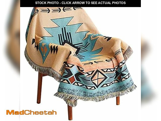 Lot 74-10824215 - Hopstar Aztec Throw Blanket Navajo Indian Blankets and Throws Boho Western Decor Couch Cover Blanket...