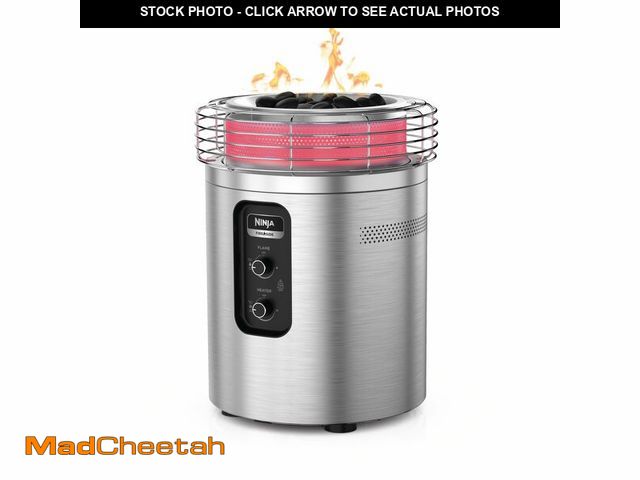 Lot 74-14343054 - Ninja Fireside360 Outdoor Heater &amp; Fire Pit | 3 Modes: Flame Only, Heat Only, Flame &amp; Heat |...