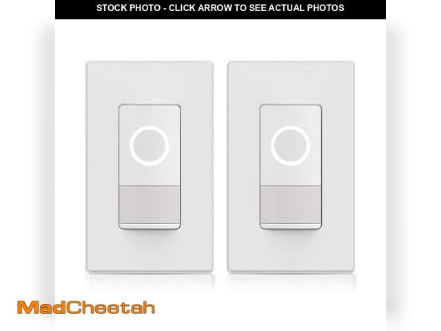 Lot 74-12872533 - ELEGRP Smart Sensor Light Switch Single Pole, 2. 4GHz Wi-Fi Dimmer Switch Compatible w/Alexa &amp; G...