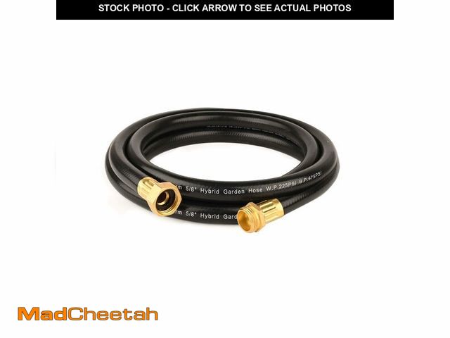 Lot 74-13714584 - FangFarm Rubber Garden Hose 15FT: 5/8" Durable Flexible Hose for Small Gardens &amp; Patios - Sturdy...