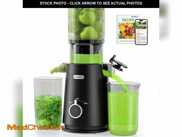 Lot 74-14266636 - ECOSELF Cold Press Juicer - Wide Mouth Hopper for Fruits &amp; Vegetables &amp; Leafy Greens - Juice...