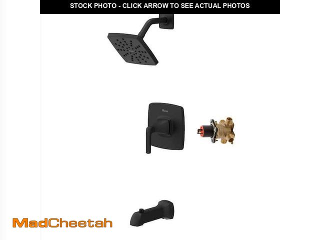 Lot 74-12560105 - Pfister Bruxie 1-Handle 1-Spray Tub And Shower Faucet 1.8 GPM In Spot Defense Matte Black (Valve Inc...