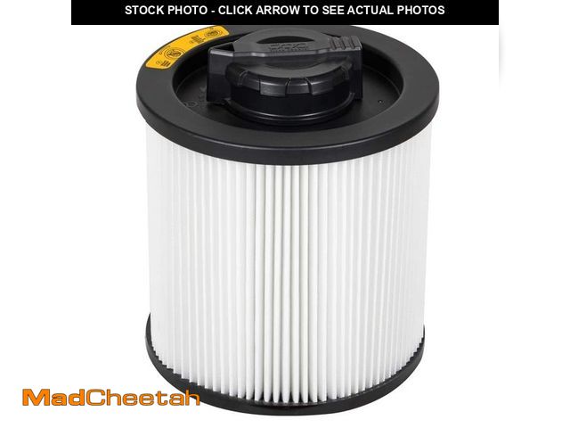 Lot 74-14438575 - DEWALT 6 Gal. to 16 Gal. Cartridge Filter for Regular for Wet/Dry Vacuum - UNUSED