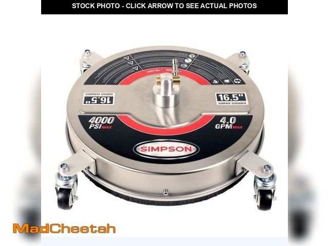 Lot 74-12784256 - *DIRTY* SIMPSON 16.5 in. 4000-PSI Pressure Washer Surface Cleaner with Stainless Steel *DIRTY*  - US...