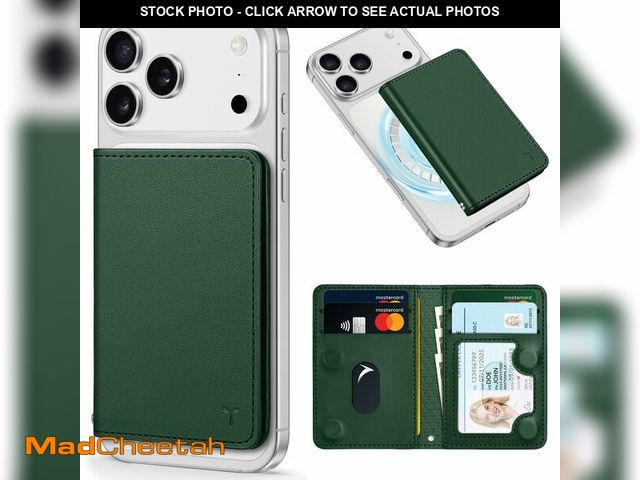 Lot 74-13966355 - TUCCH for Magsafe Phone Wallet, RFID Blocking [6 Card Slots] [Clear ID Window] PU Leather Folio Wome...