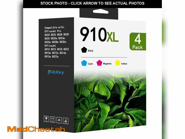 Lot 74-12838062 - 910XL Ink Cartridges Combo Pack (4-Pack, Black/Cyan/Magenta/Yellow) Compatible 910XL 910 Ink Cartrid...