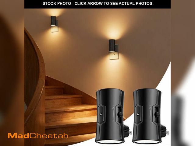 Lot 74-13624711 - fesnne Night Light, 2-Pack Dimmable Plug-in Night Light with 90ÃÂ°Rotatable Plug, 0-100LM Adjustabl...