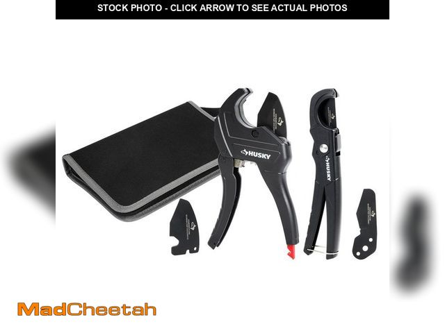 Lot 74-13779029 - Husky 4-Piece PVC Cutting Kit with Foldable Pouch and Replacement Blades - USED