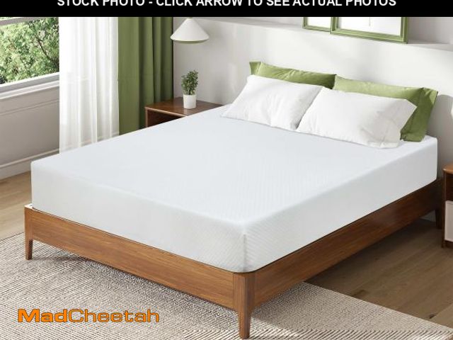 Lot 74-12243125 - Capacmkseh Green Tea Cooling Gel Memory Foam Mattress, Queen Size Mattress with Cover for a Cool Sle...