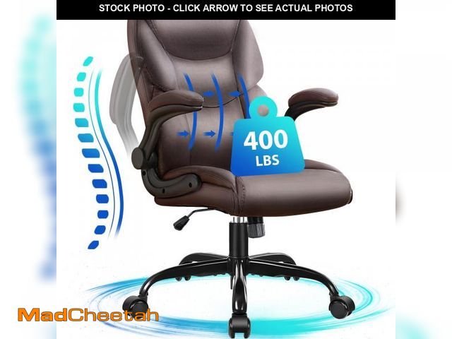 Lot 74-12512662 - JONPONY Big and Tall Office Chair 400LBS Wide Seat Ergonomic Computer Desk Chair High Back Executive...