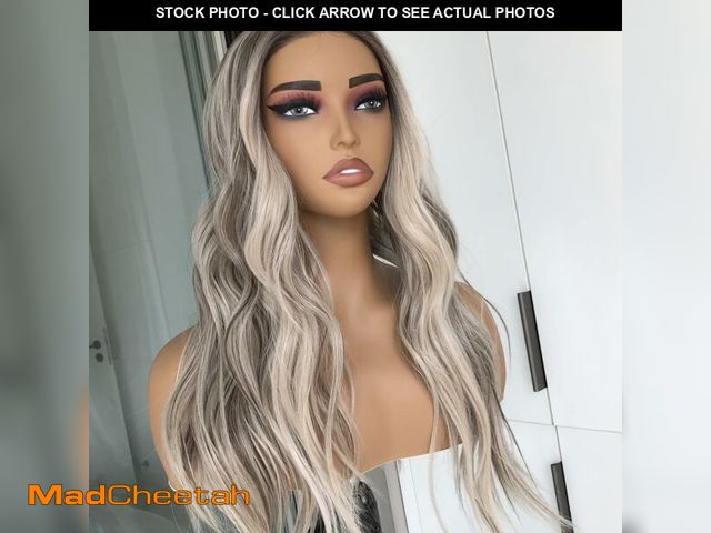 Lot 74-12703996 - mytonecoo Wear and Go Glueless Body Wave Synthetic Lace Front Wig Pre Plucked Pre Cut Lace Wig for B...