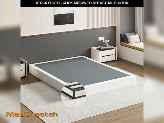 Lot 74-14349779 - UOMEUR Box Spring for Queen, 7 inch Queen Box Spring Only, Strong Metal Frame Mattress Foundation, N...