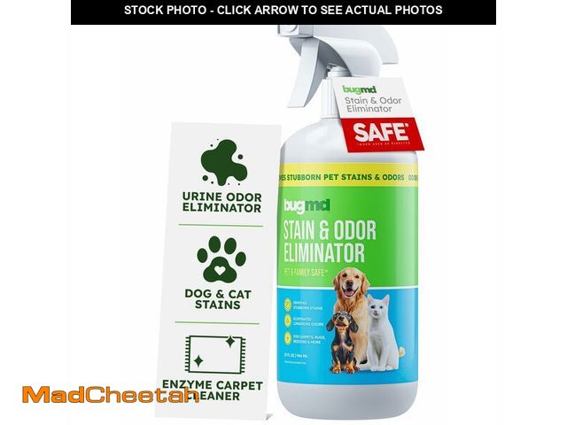 Lot 74-12685643 - BugMD Enzyme Cleaner for Dog &amp; Cat Urine | Pet Stain and Odor Remover for Carpet &amp; Home | Un...