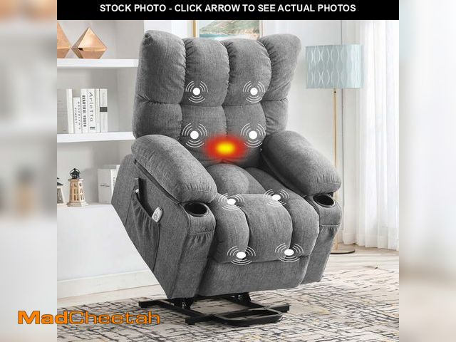 Lot 74-14438353 - JONPONY Power Lift Recliner Chair for Elderly with Heat and Vibration Massage Recliner Chair with US...