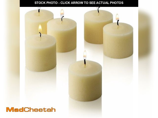 Lot 74-13573881 - French Vanilla Scented Candles - Bulk Set of 72 Scented Votive Candles - 10 Hour Burn Time - Made in...