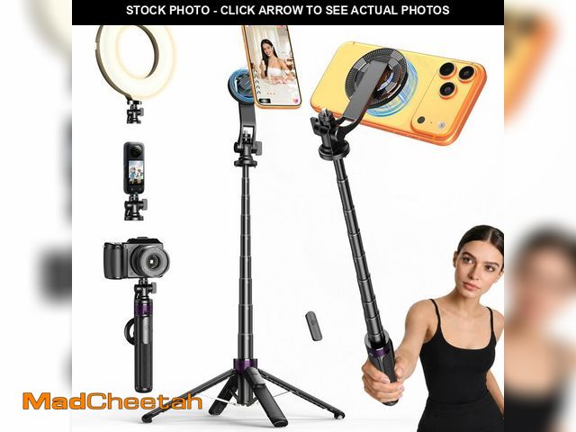 Lot 74-14422968 - ACKIMA 53" Magnetic Selfie Stick Tripod for iPhone Andriod, 360ÃÂ° Rotation - UNUSED
