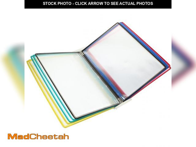 Lot 74-12310965 - NUOBESTY Transparent Wall Hanging File Organizer, 10-Page Flip File Folder, Space-Saving Pvc Documen...