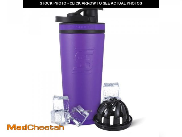 Lot 74-12308054 - Ice Shaker Insulated Stainless Steel Shaker Bottle | 26oz, Purple | Cold for 30+ Hours | Insulated C...
