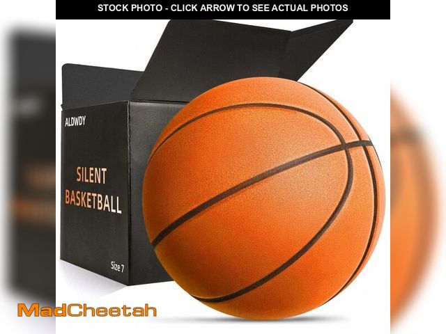 Lot 74-12709008 - ALDWDY Silent Basketball Size 7 (29.5") Ã¢â¬â Grooved Airless Indoor Basketball for Quiet Dribbli...