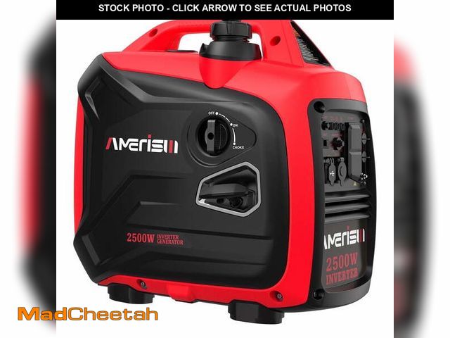 Lot 74-12800861 - Amerisun 2500-Watt Gas Fuel Inverter Generator Portable for Outdoors Camping Ultra-Quiet 40.3 lbs - ...
