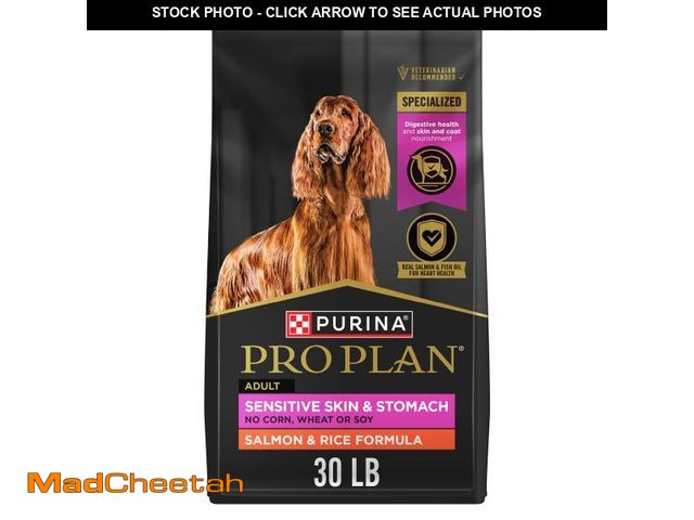 Lot 74-12152533 - Purina Pro Plan Sensitive Skin and Stomach Dog Food Dry, Adult Salmon &amp; Rice Formula, Digestive ...