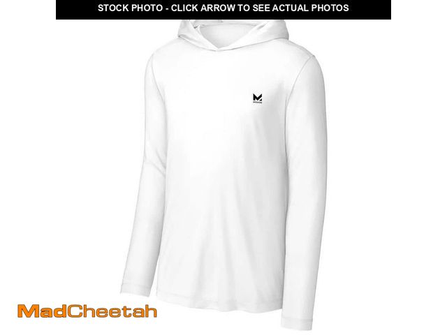 Lot 74-12672125 - Mission Unisex Long Sleeve Hoodie Shirt White-Medium - UNUSED