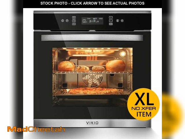 Lot 74-14605593 - VIKIO PRO 24 in. Single Electric Wall Oven With Convection and Touch Panel in Black KNOBHD2 - UNUSED