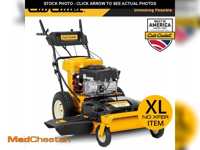 Lot 74-13778597 - Cub Cadet 33 in. 10.5 HP Briggs and Stratton Electric Start Gas Engine Wide Area Walk Behind Self Pr...