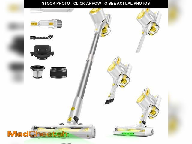 Lot 74-13775696 - Honki Cordless Vacuum Cleaner for Home, Powerful Stick Vacuum with Rechargeable Battery, Green Light...