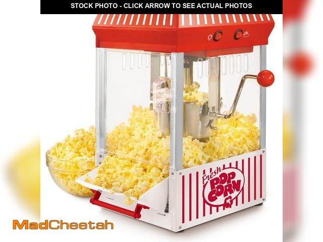 Lot 74-14389562 - Nostalgia Vintage Collection 2.5 oz. Red Kettle Countertop Popcorn Machine - USED