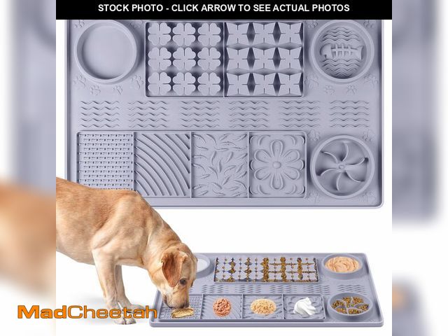 Lot 74-14144999 - Bartuke Large Silicone Snuffle Mat, 32"x 20" Dog Lick Mat with Suction Cups, Slow Feeder for Small |...