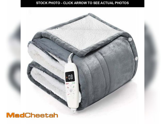 Lot 74-14447051 - YGXNEWER 50" x 60" Electric Heated Blanket with 10 Heating Levels &amp; 1-8H Auto-off, Machine Washa...